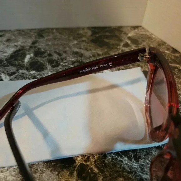 Prive Rivaux | The Ingrid - Red Cateye Squared Sunglasses - NWT - Picture 7 of 16